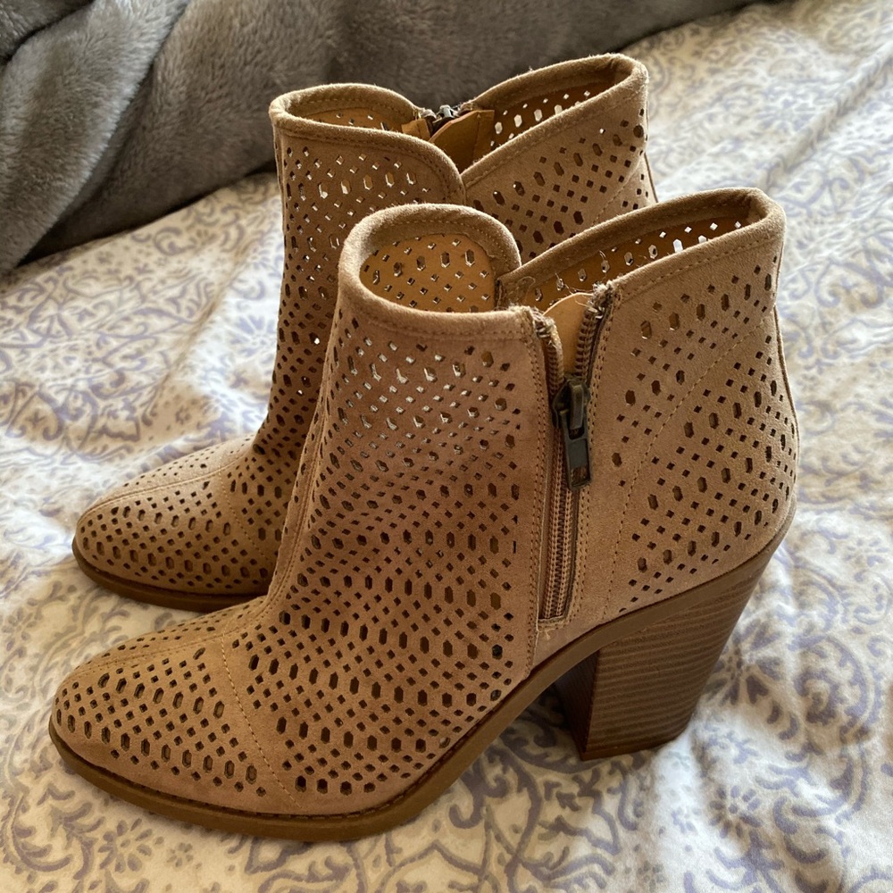 Tan Booties size 8